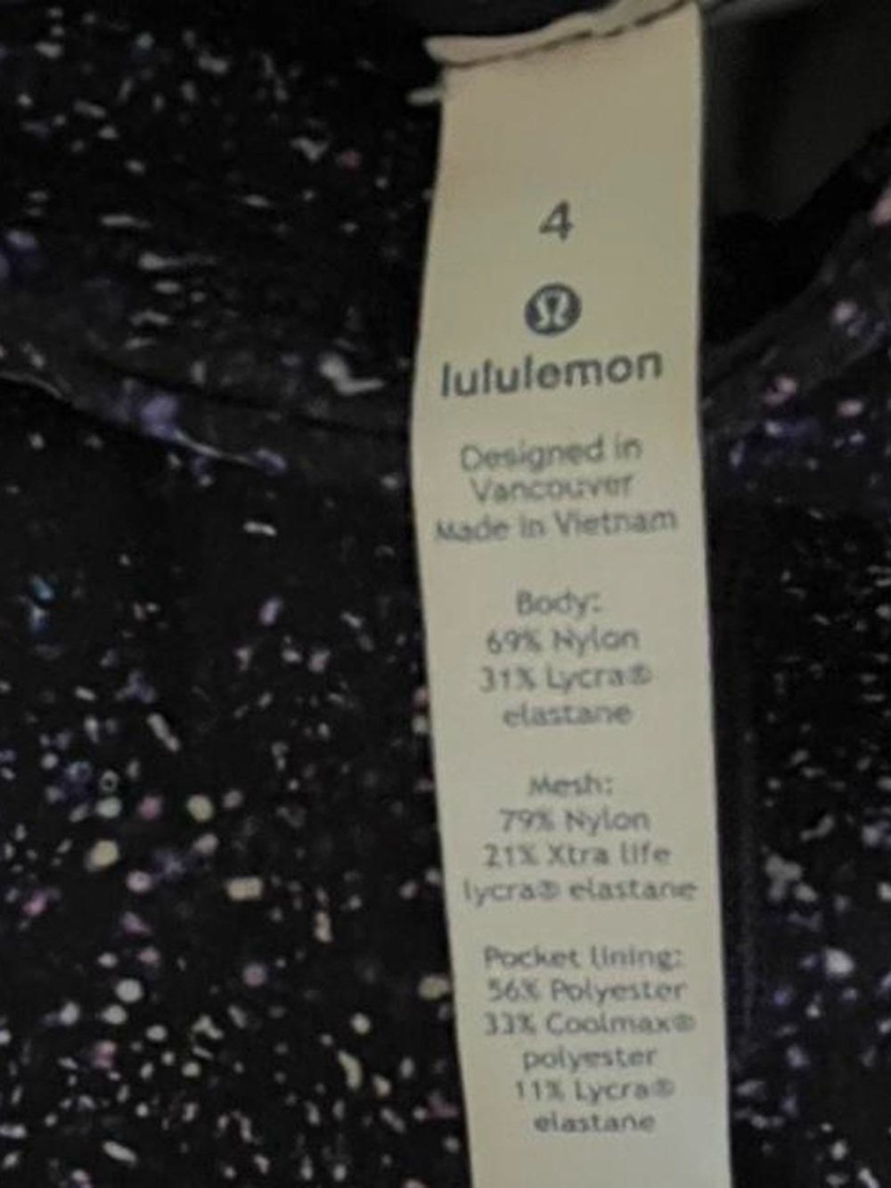 lululemon athletica Black Speckled High-Rise Leggings - Picture 4 of 6